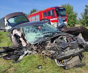 Poważny wypadek w Warmińsko-Mazurskiem. Dwie osoby ranne