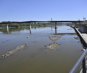 Niski stan wody w Wiśle