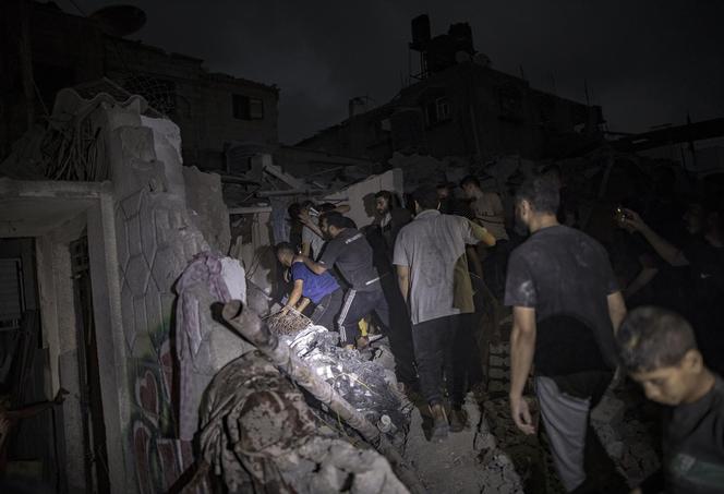 Konflikt w strefie Gazy. Atak Izraela w Khan Younis