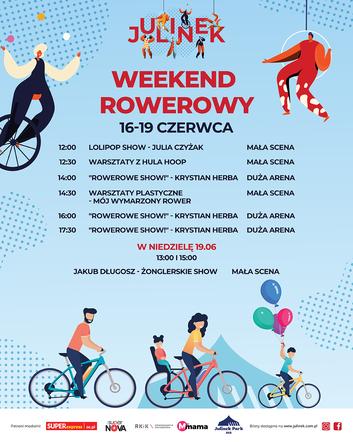 13.06.2022 r.  Gotowi spędzić czas na dwóch kółkach? Pora na weekend rowerowy w Julinku baner