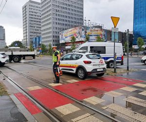 Zderzenie tramwajów w centrum Łodzi