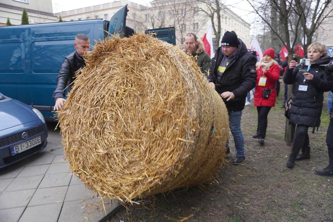 Protest rolników w Białymstoku. Przemarsz ulicami miasta 4 marca