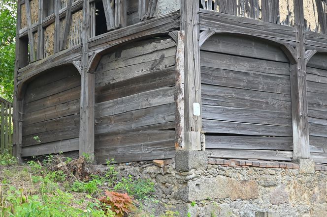 Torhaus - przysłupowy dom bramny z Działoszyna pod Bogatynią