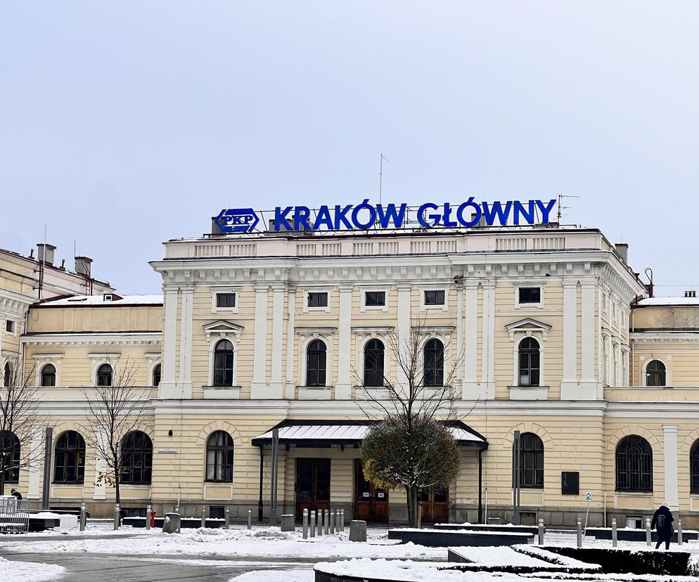 Dworzec Główny Kraków - zima 