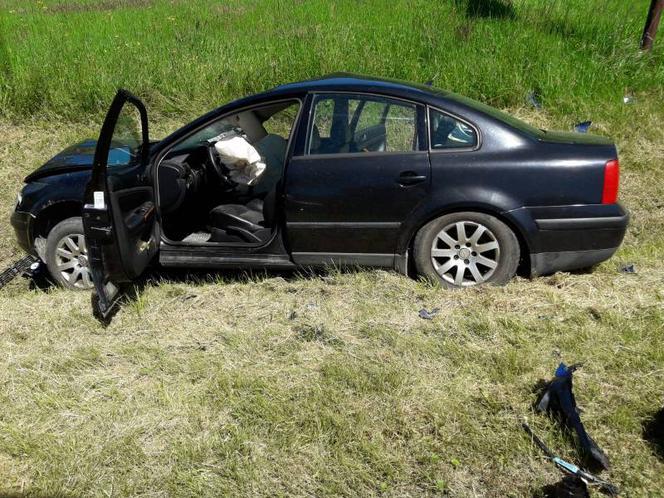 Zderzenie motocykla z samochodem osobowym we Frycowej