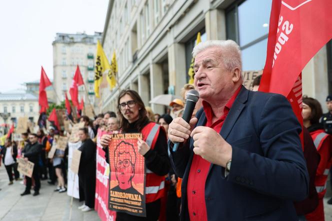 Protest przeciwko programowi "Mieszkanie na Start" w Warszawie