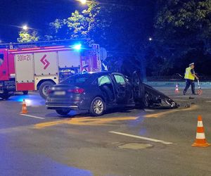 Kierowca audi wjechał w motocyklistę