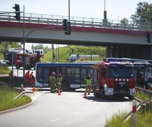 Kierowca autobusu MPK zginął po zderzeniu z innym autobusem