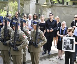 Tadeusz Rolke pogrzeb. Monika Olejnik z partnerem