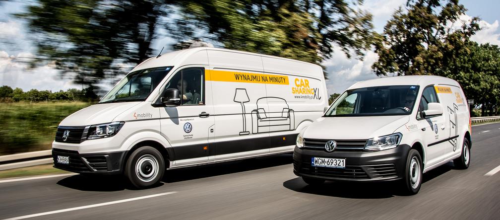 Dostawcze Volkswageny dostępne na minuty w usłudze 4Mobility