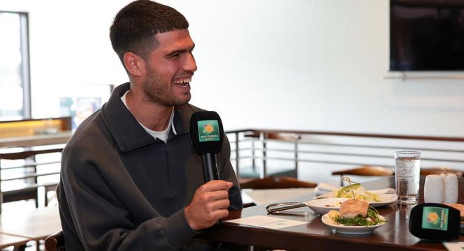 Iga Świątek i Carlos Alcaraz na lunchu w Indian Wells