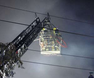 Gigantyczny pożar sklepu w Grodzisku Mazowieckim