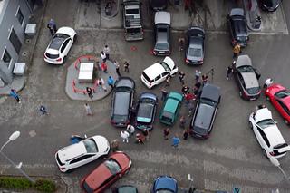 Blokada stacji Orlen w Bielsku-Białej. Samochody się zepsuły