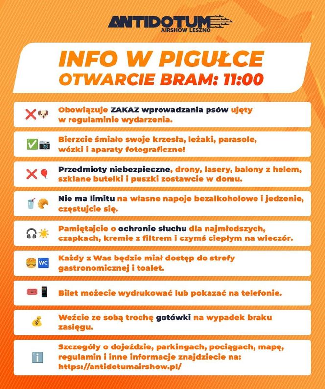 Co zabrać, a co zostawić w domu? W piątek i sobotę Antidotum Airshow Leszno