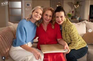 Rodzinka.pl nowy 17 sezon. Natalia (Małgorzata Kożuchowska), Maria (Agata Kulesza), Viola (Magdalena Stużyńska) 