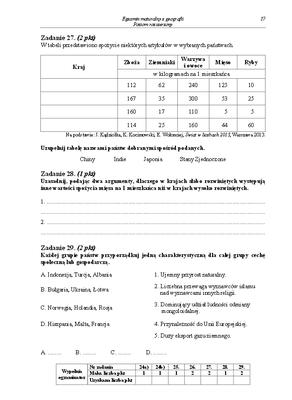 Arkusz geografia rozszerzony matura 2014