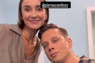 Pierwsza miłość. Melka (Ewa Jakubowicz), Piotrek (Michał Mikołajczak) 