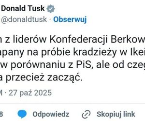 Poseł Konrad Berkowicz ujęty w sklepie IKEA. Internauci mają używanie. Najlepsze MEMY