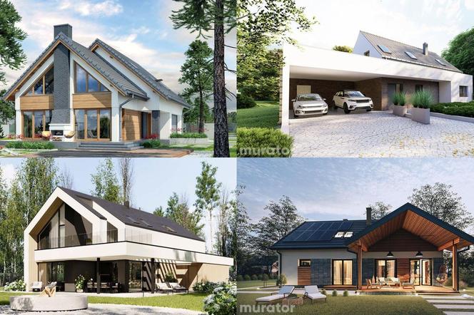 Najładniejsze projekty domów z poddaszem i garażem z kolekcji Murator Projekty
