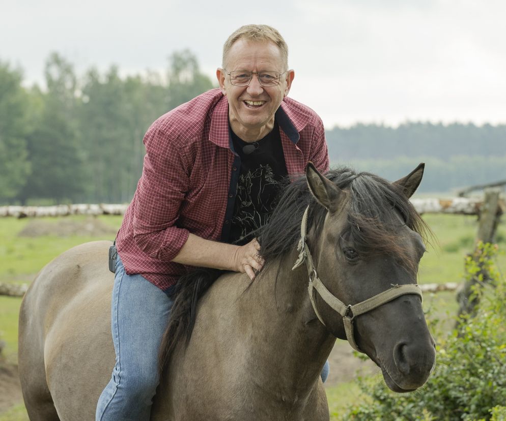 Minister rolnictwa Robert Telus z żoną i końmi 