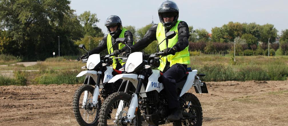 Policyjne off-roadowe motocykle Aprilia RX125