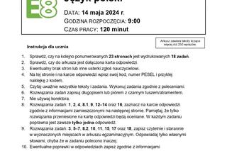 Egzamin ósmoklasisty język polski 2024 - ARKUSZE CKE, ODPOWIEDZI, ZADANIA. Co było na testach 8 klas?