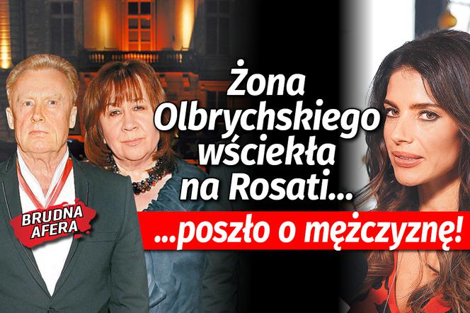 Żona Olbrychskiego wściekła na Rosati..