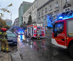 Pożar kamienicy przy ul. Miedzianej w Warszawie 29.10.2024