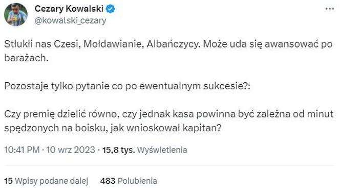 Albania - Polska: Reakcje Twittera