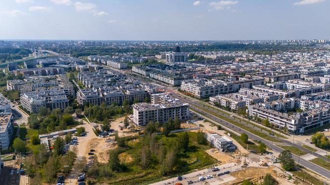 Miasteczko Wilanów w Warszawie. 