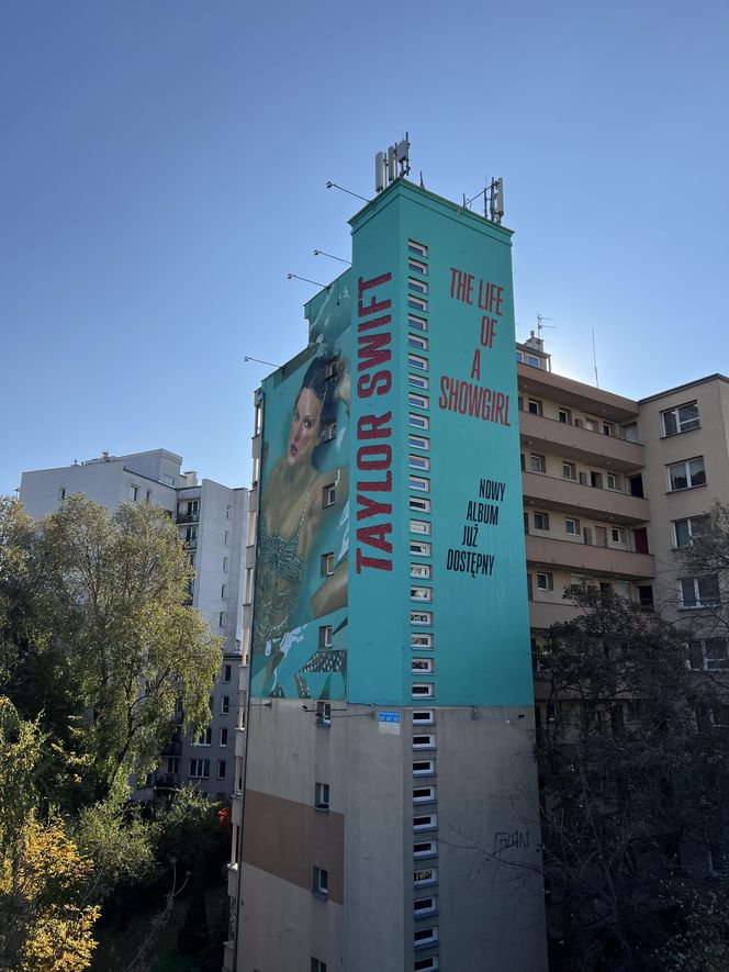 Mural promujący album Taylor Swift