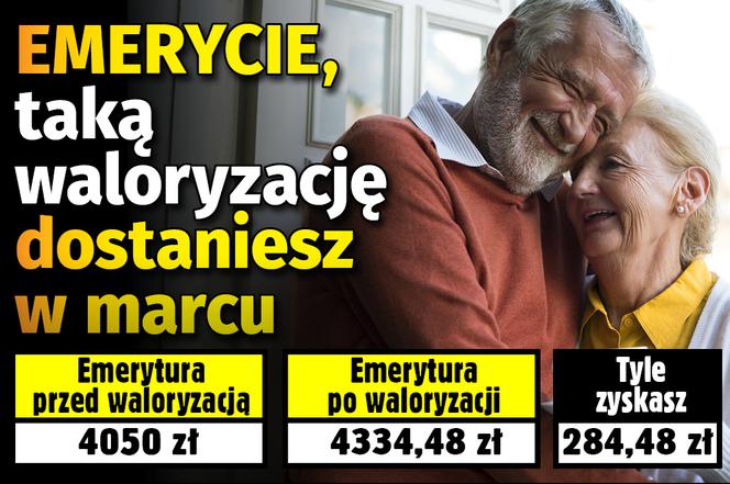 Emerycie, taką waloryzację dostaniesz w marcu