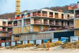 The Sea Resort w Międzyzdrojach podczas budowy