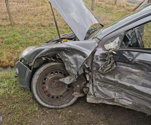 Jedna osoba poszkodowana w wypadku na DK 12 w Lasocicach koło Leszna