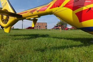 Koszmarny wypadek motocyklisty. Wyprzedzał na skrzyżowaniu