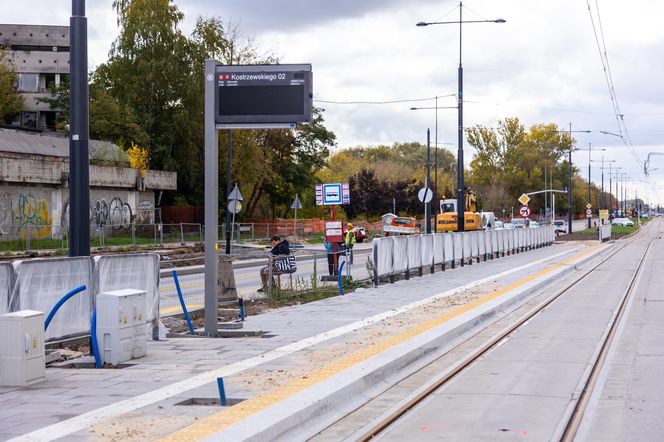 Budowa tramwaju do Wilanowa na kilka tygodni przed otwarciem