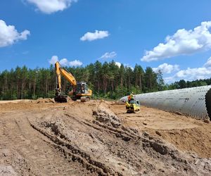 Budowa S74 Kielce - Mniów. Lipiec 2025
