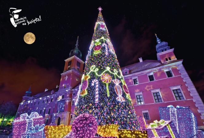 Kartka świąteczna z iluminacjami