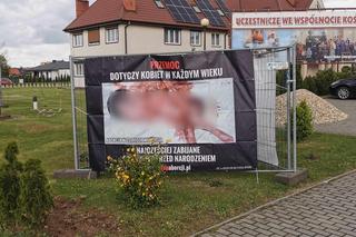 Antyaborcyjne plakaty w Koninie