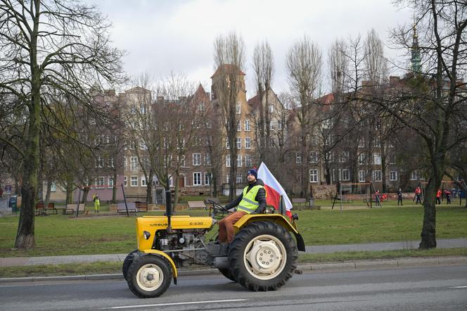 Protesty rolników na Pomorzu. Utrudnienia na S7 i drogach lokalnych 
