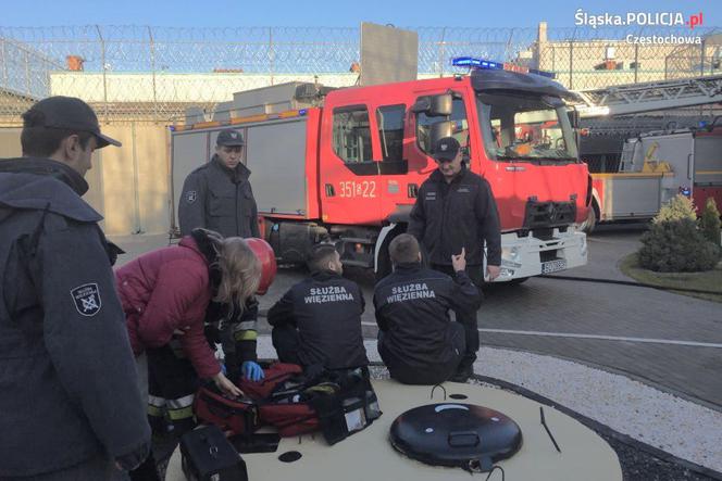 Częstochowa_Areszt Śledczy_ćwiczenia ppoż