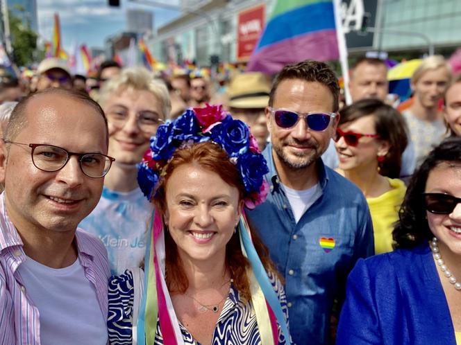 Michał Szczerba na Paradzie Równości w Warszawie