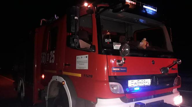Łódzkie: Na S8 płonął samochód! W akcji trzy zastępy strażaków [FOTO]