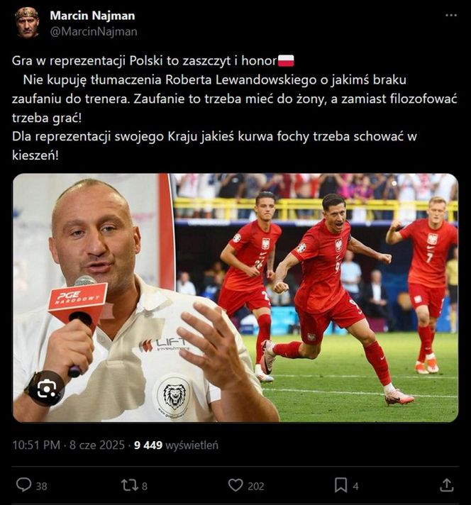 Świat sportu o odejściu Lewandowskiego z kadry
