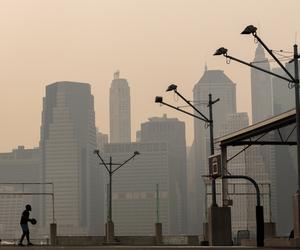 Nowy Jork jak ze smogowej apokalipsy 