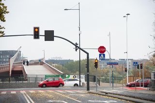 Nowe przejście przy kładce w Warszawie