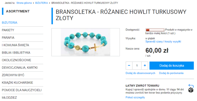 To ojciec Rydzyk sprzedaje w swoim sklepie. Są gry biblijne, komórki, a nawet pamiątki z Peru