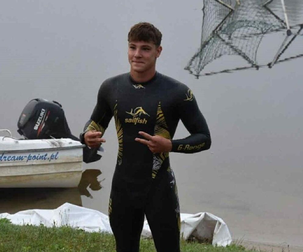 19-letni Damian Błaszczyk z Biłgoraja chce przepłynąć 100 km. Bez przerw!