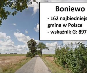 Które gminy w województwie kujawsko-pomorskim należą do najbiedniejszych w skali kraju?