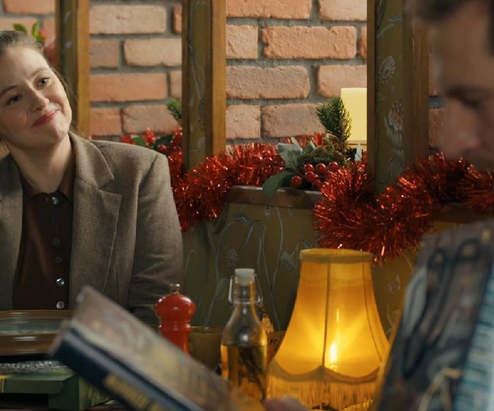 Barwy szczęścia, odcinek 3202. Gabrysia (Marta Juras), Szczepan (Robert Gulaczyk)